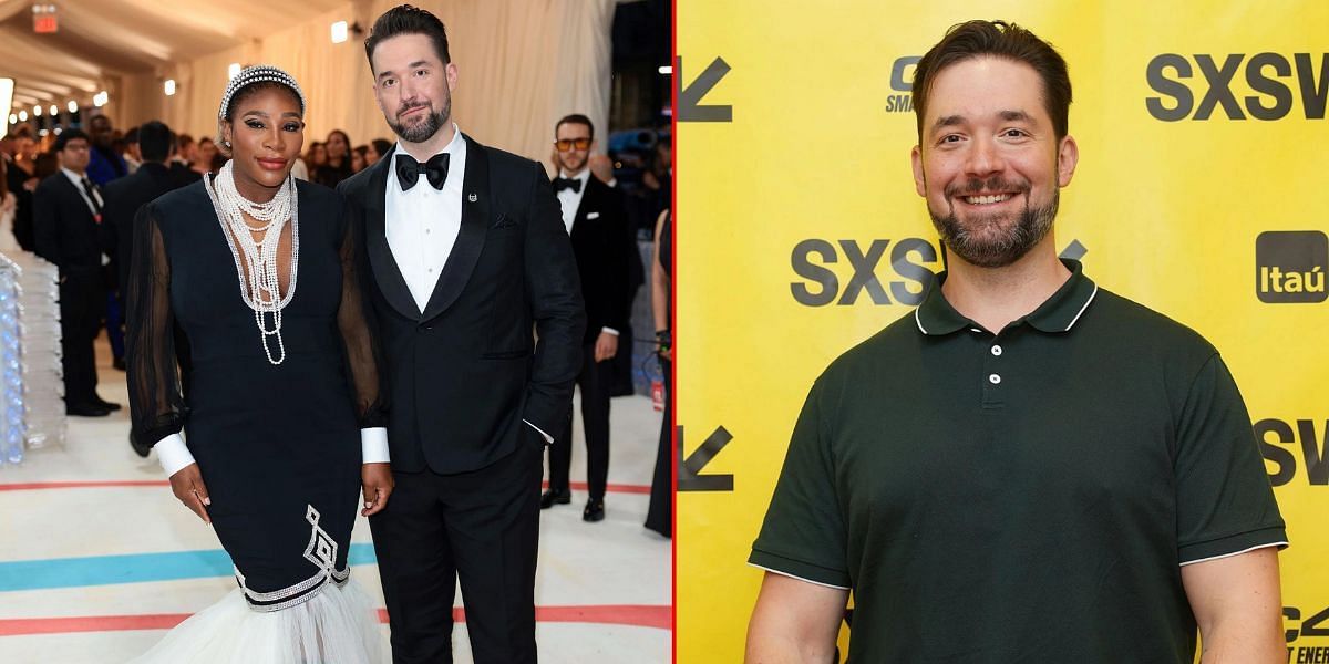 Serena Williams and Alexis Ohanian. (Images via GETTY)