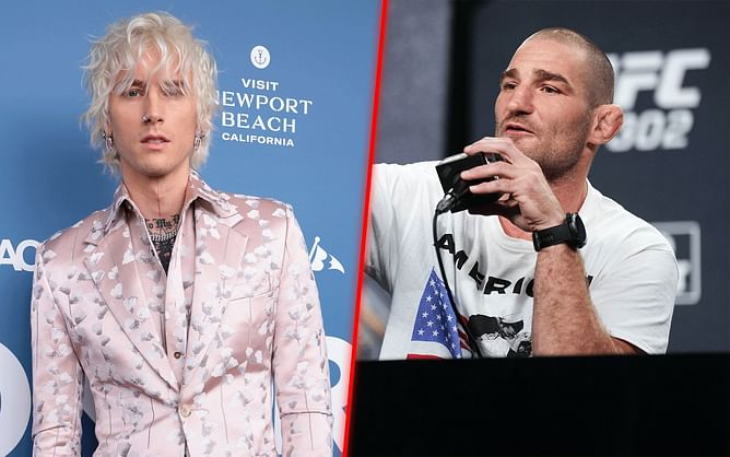 Sean Strickland fires back at "f**king weirdo" Machine Gun Kelly for latest comments: "Go back to cutting yourself"