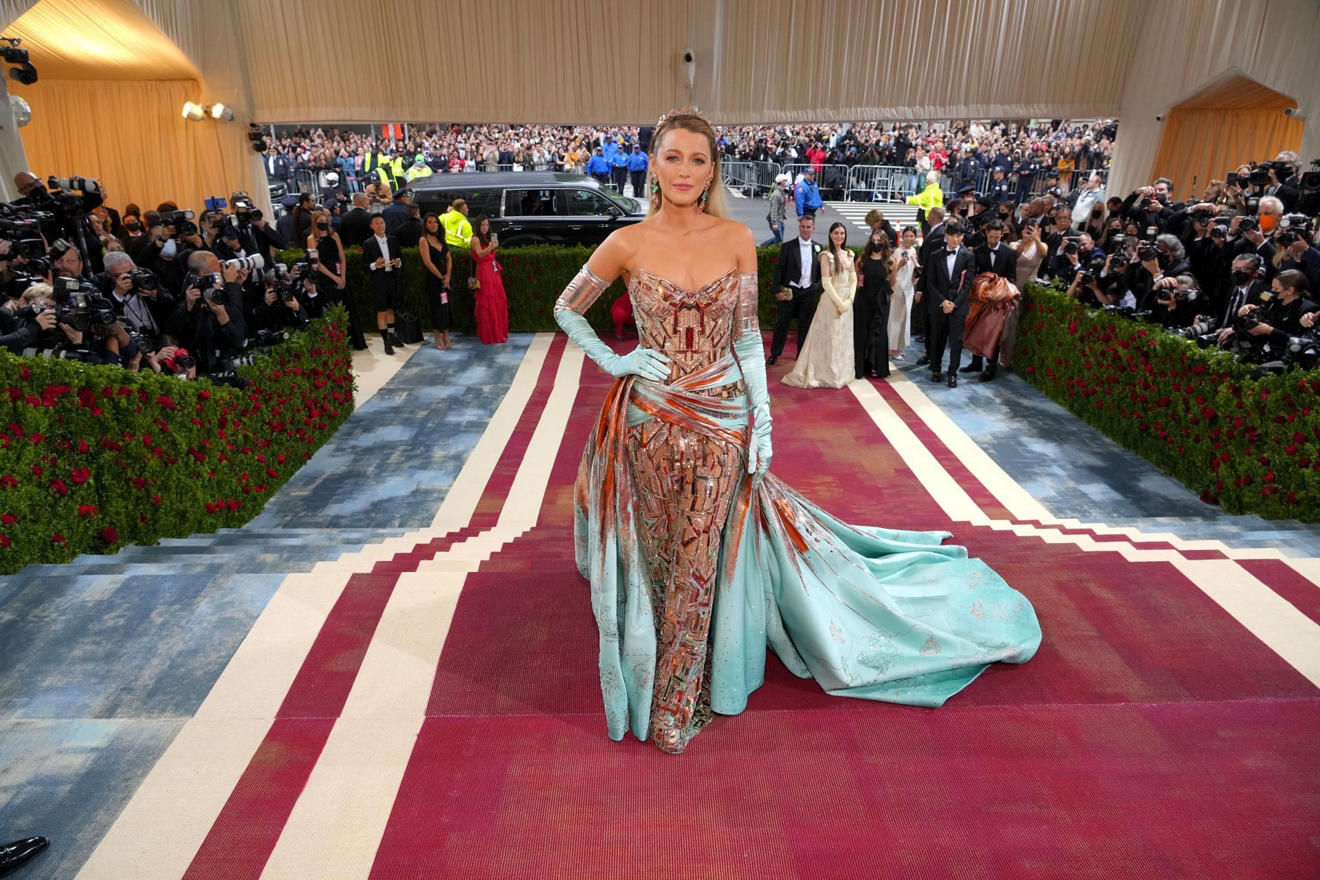 Blake is now promoting her latest movie (Image via Kevin Mazur/MG22/Getty Images for The Met Museum/Vogue )