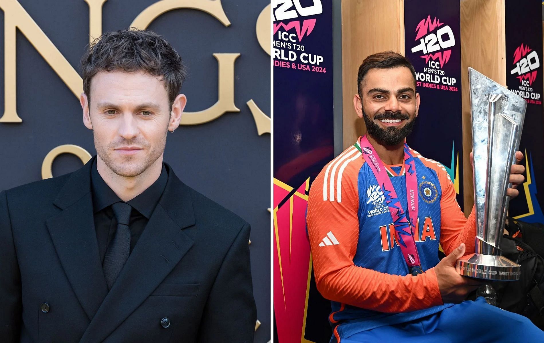 Charlie Vickers (L) and Virat Kohli (R). (Pics: Getty)