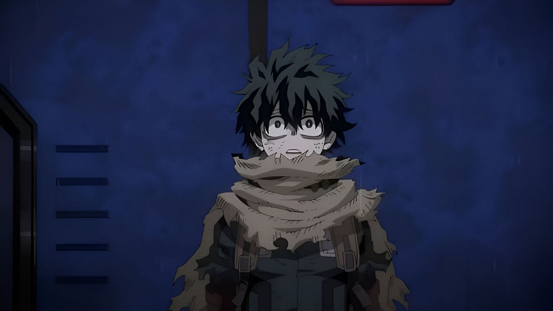 Deku as seen in the anime (Image via Bones)