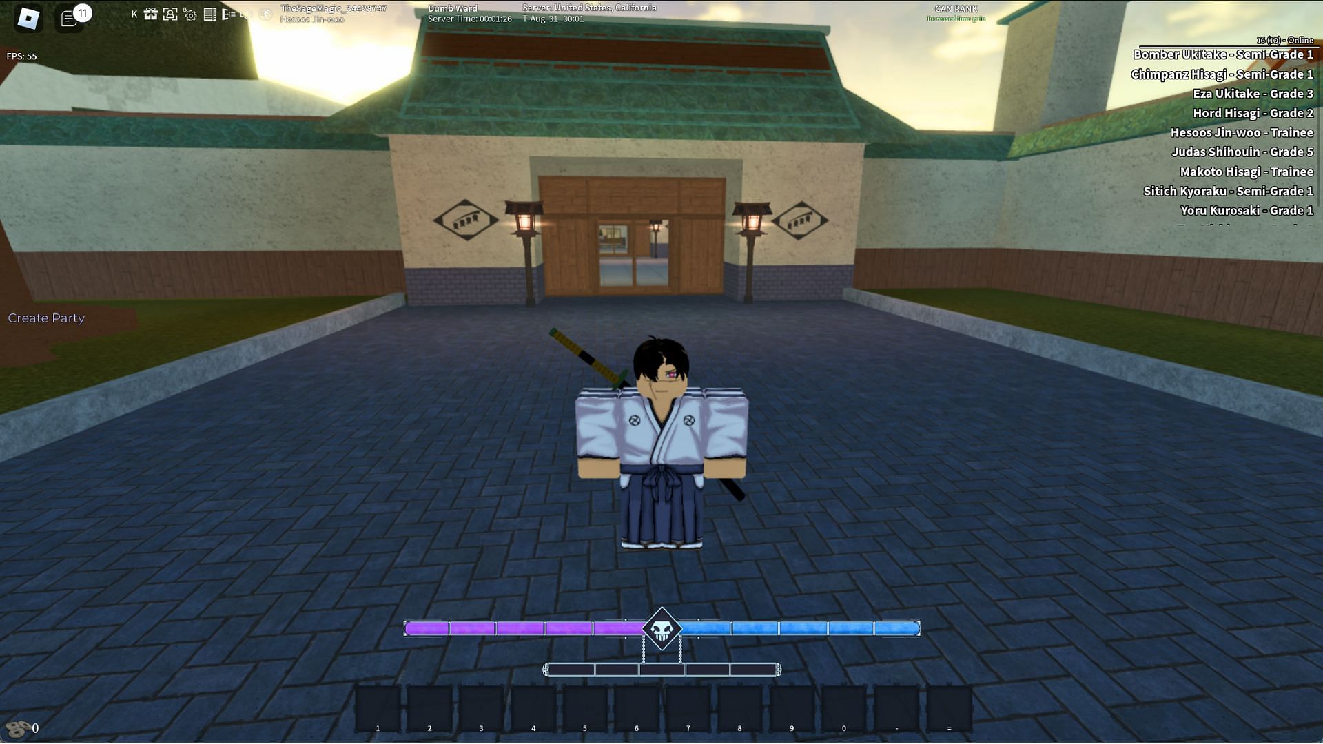 Start fighting and winning (Image via Roblox)