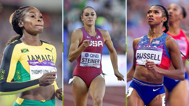 Elaine Thompson-Herah, Masai Russell, Sara Hall and more athletes react to Abby Steiner