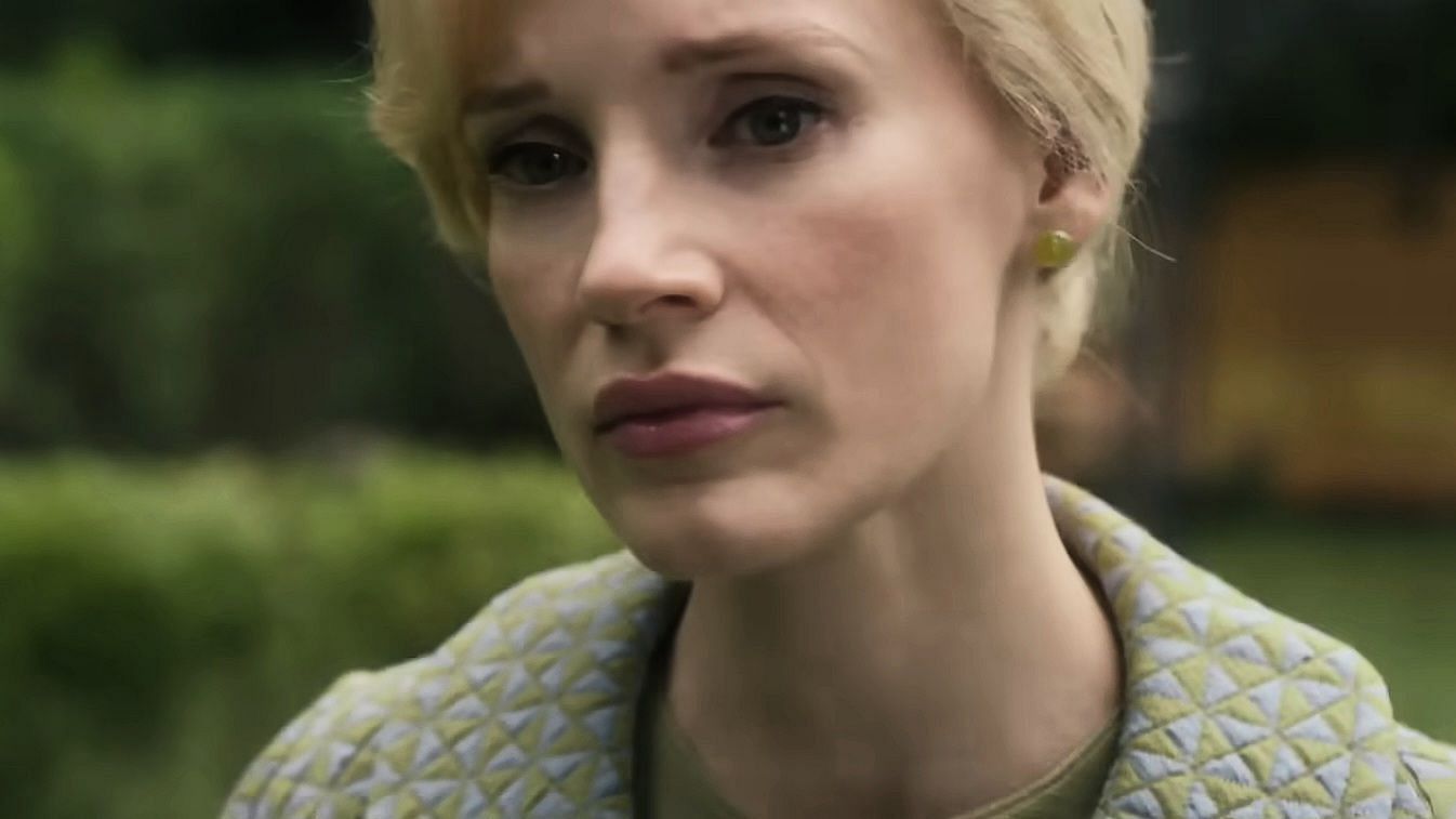 Jessica Chastain as Alice in Mothers&#039; Instinct (via Neon/YouTube)