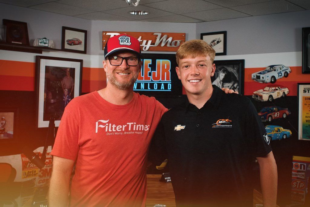 Dale Earnhardt Jr. announces Connor Zilisch as JR Motorsports&rsquo; full-time driver for next year (Images from @ConnorZilisch on X)