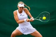 Dayana Yastremska playing on Day Five: The Championships - <a href='https://www.sportskeeda.com/go/wimbledon' target='_blank' rel='noopener noreferrer'>Wimbledon</a> 2024 - Source: Getty