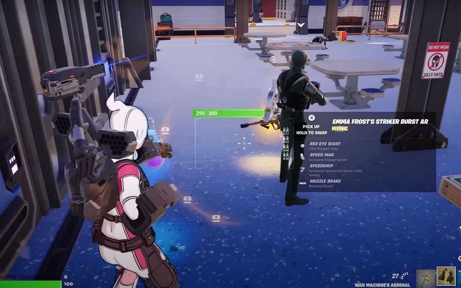 Emma Frost's Striker Burst AR (Image via Epic Games)