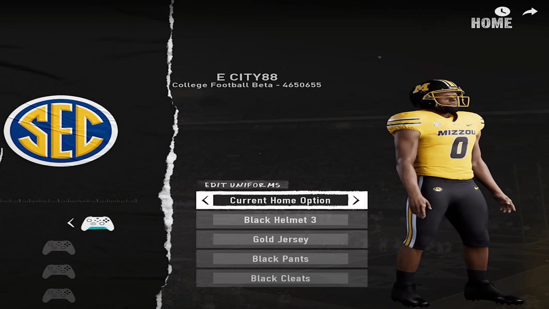 Mizzou Jersey, Screenshot via EricRayweather YouTube Channel