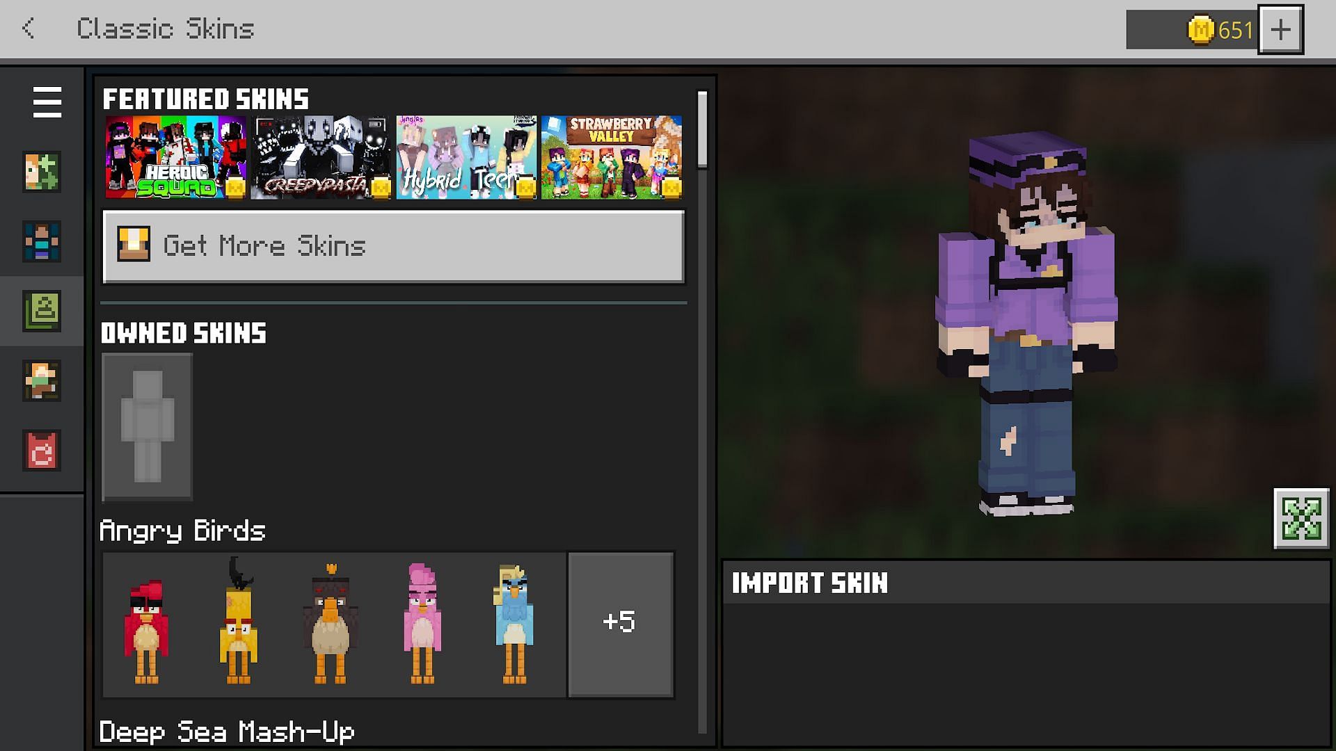 The Michael Afton Skin seen in Bedrock (Image via Mojang)