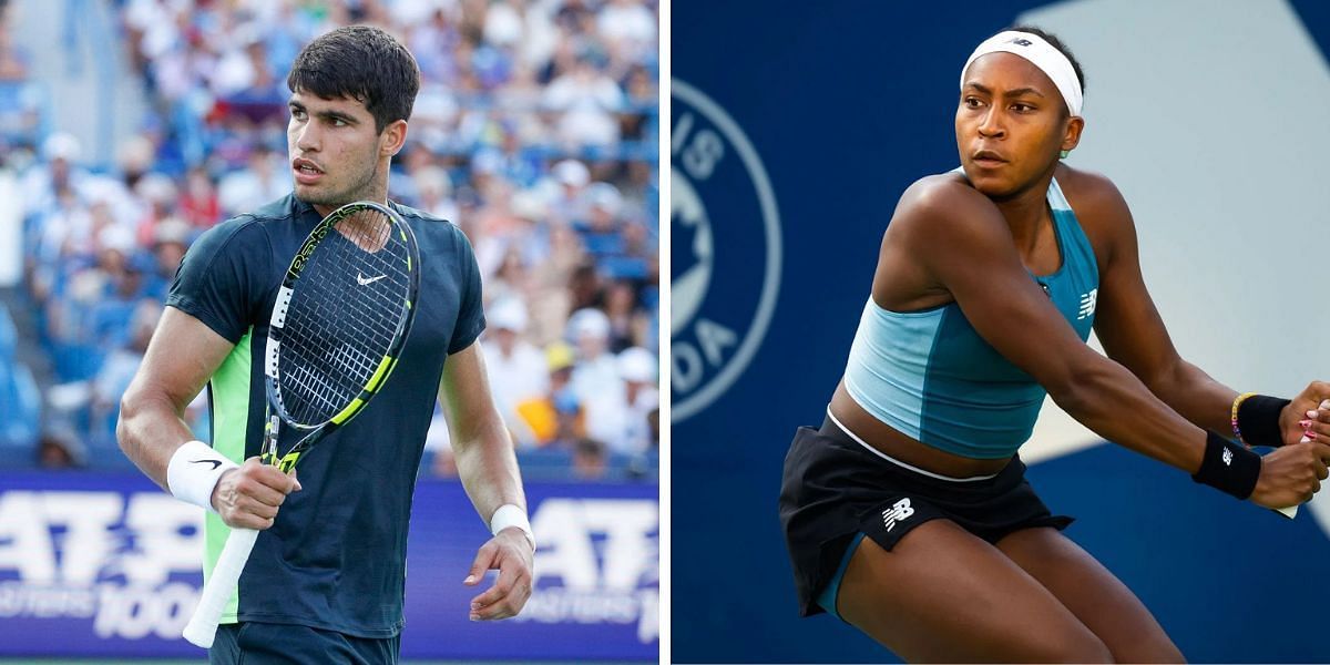 Cincinnati Open 2024 - Alcaraz and Gauff - Getty 