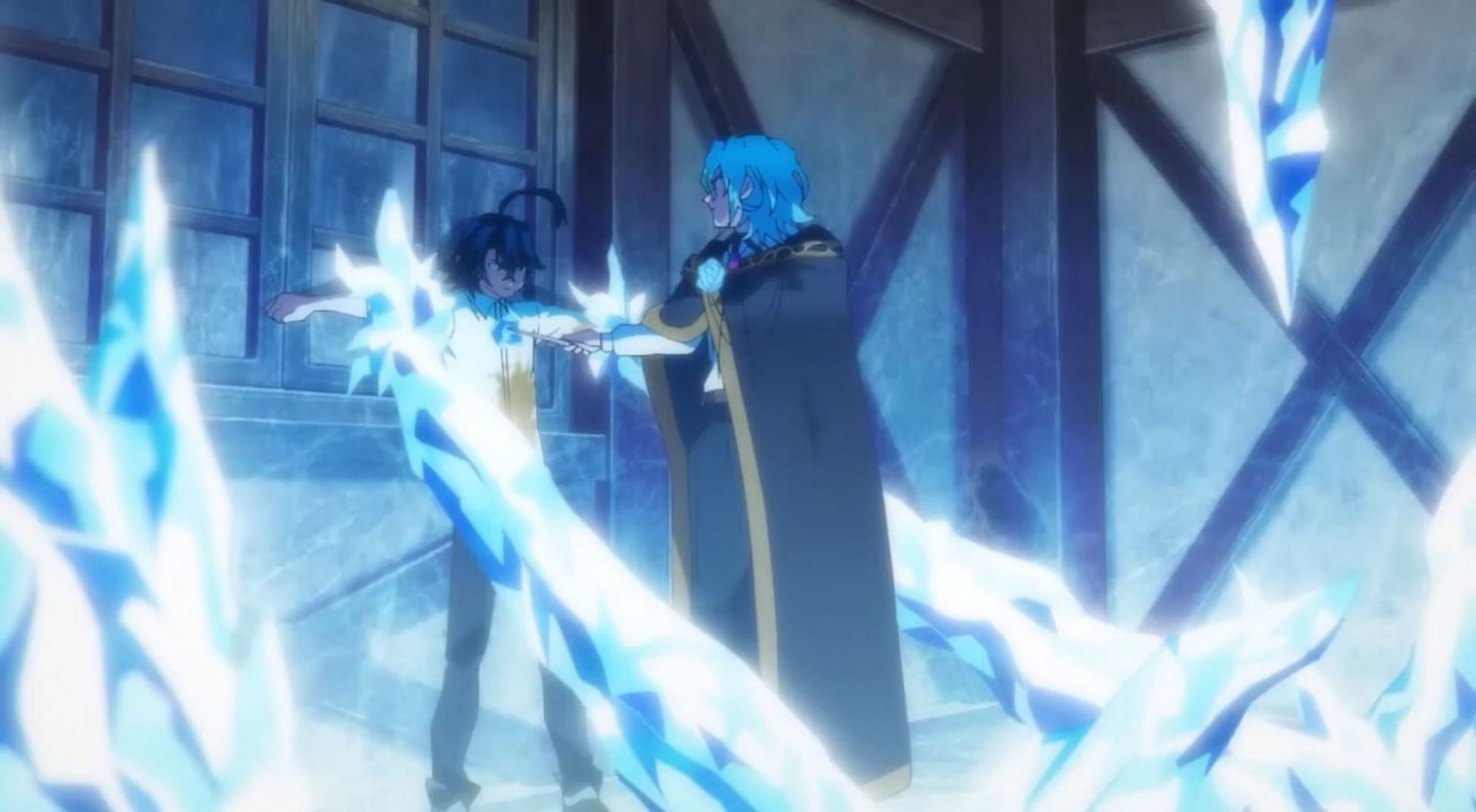 Julius demonstrates his Ice magic (Image via Actas and Bandai Namco Pictures)