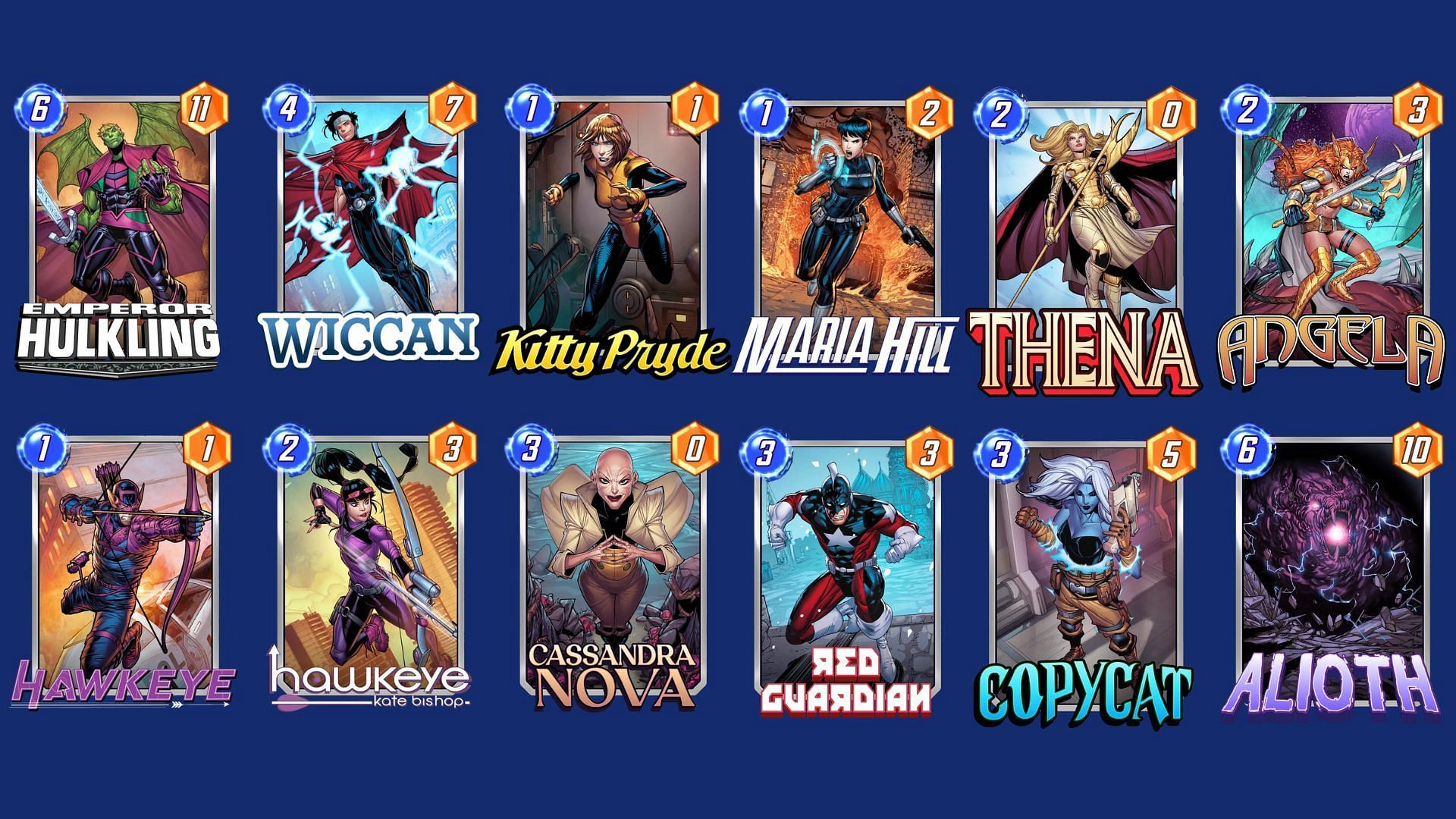 The Wiccan Deck in Marvel Snap (Image via Nuverse)