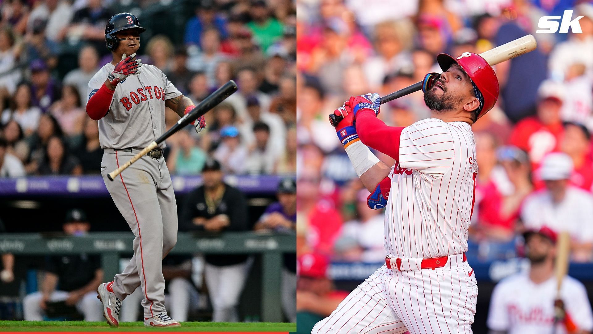 Kyle Schwarber and Rafael Devers are among the top home run prop hitters for August 2