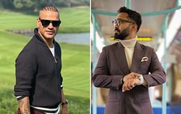 "Work pe gya thaa yaa photo shoot pe" - Shikhar Dhawan hilariously trolls Dinesh Karthik