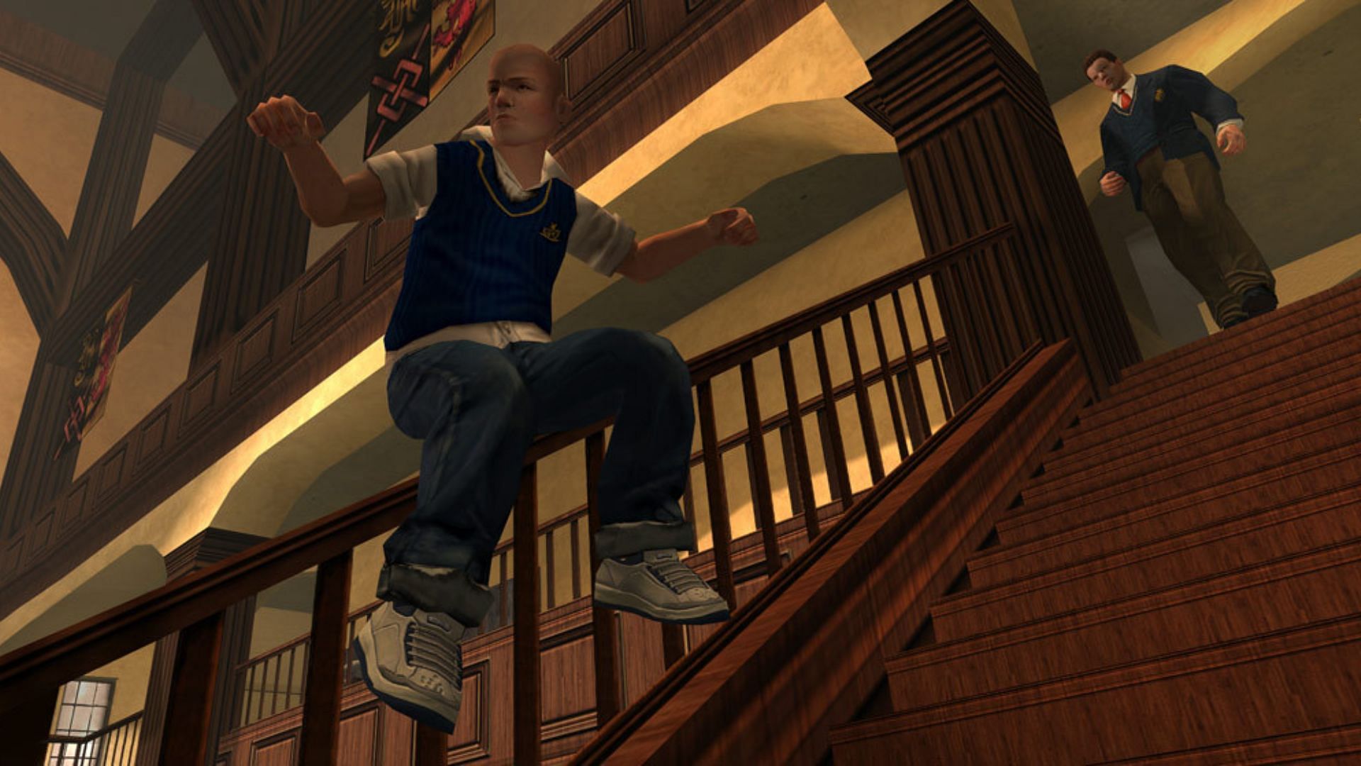 An in-game shot from Rockstar Games&rsquo; Bully (Image via Rockstar Games)