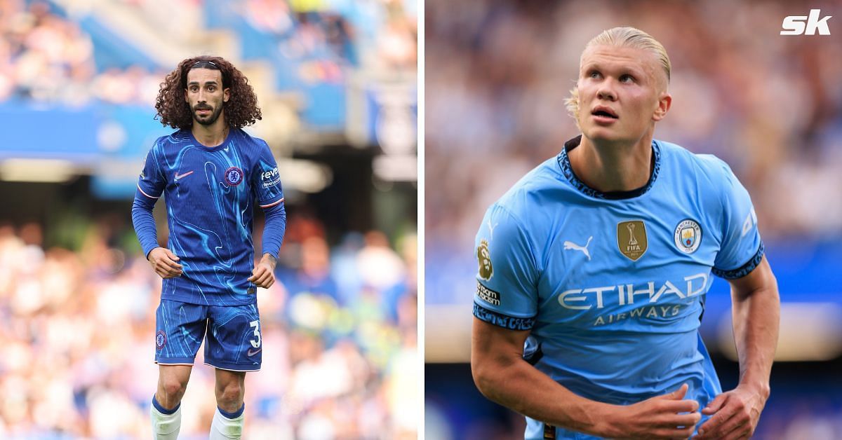 Marc Cucurella and Erling Haaland (Image via Getty)