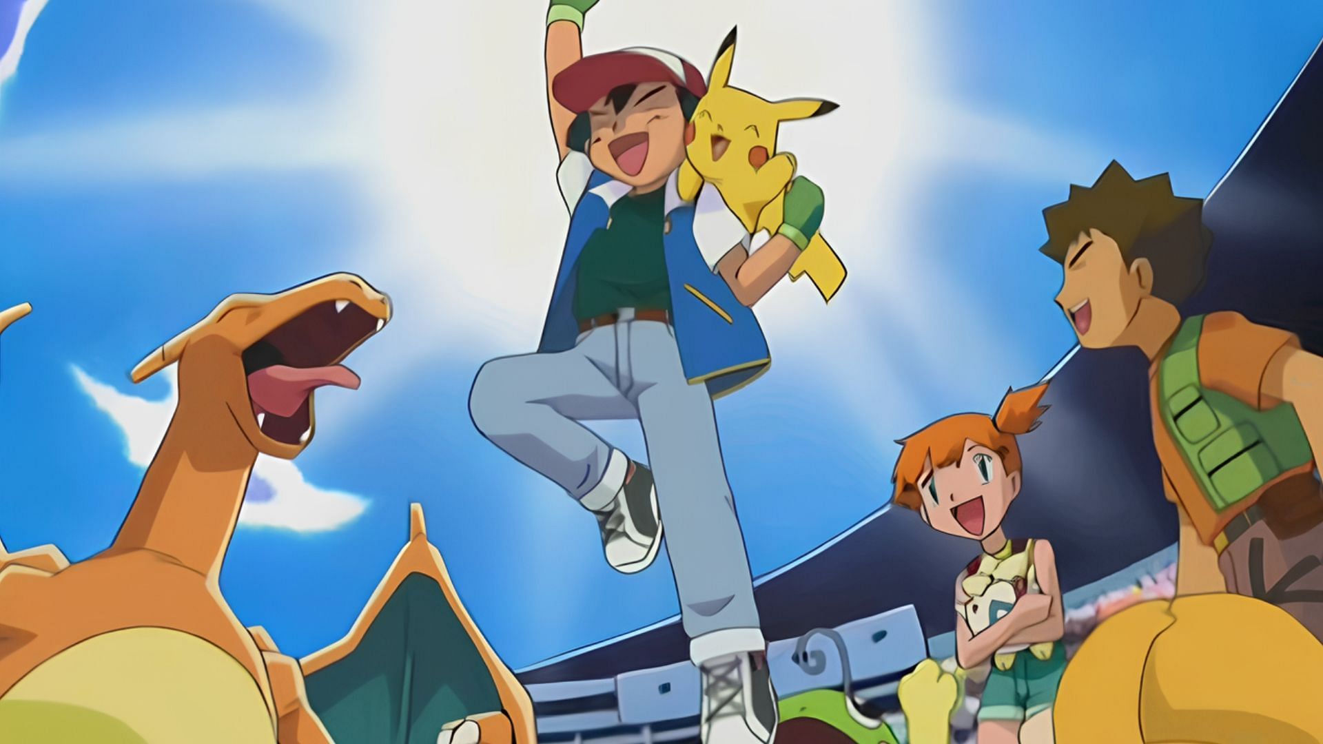 Ash and his team as seen in the Pokemon anime. (Image via TPC)