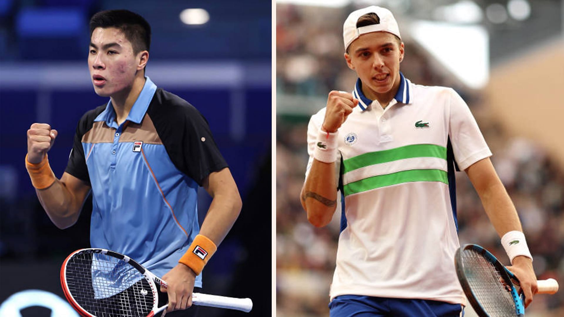 Brandon Nakashima vs Arthur Cazaux is one of the second-round matches at the US Open 2024. (Photos: Getty)