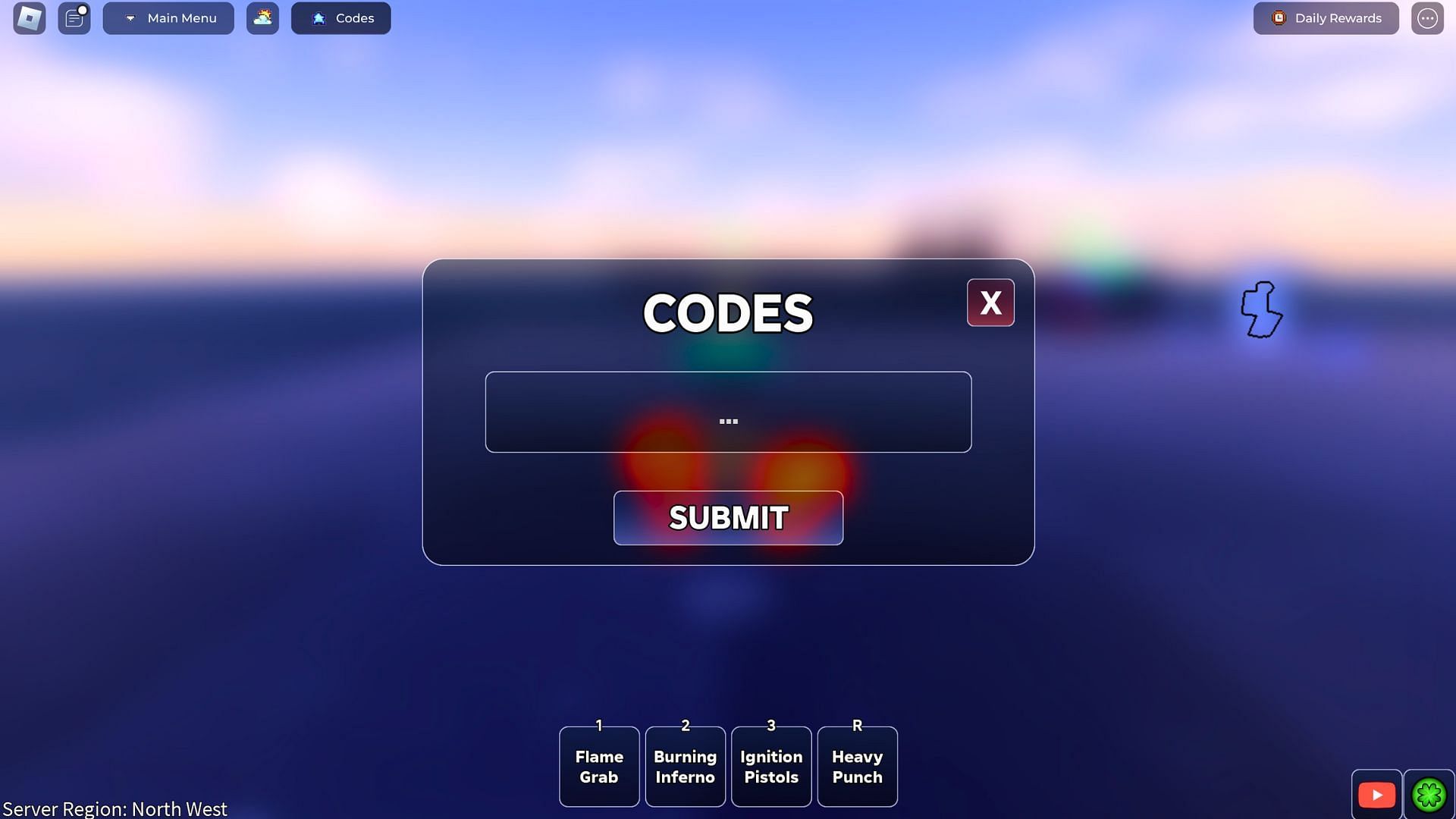 Redeem code here (Image via Roblox)