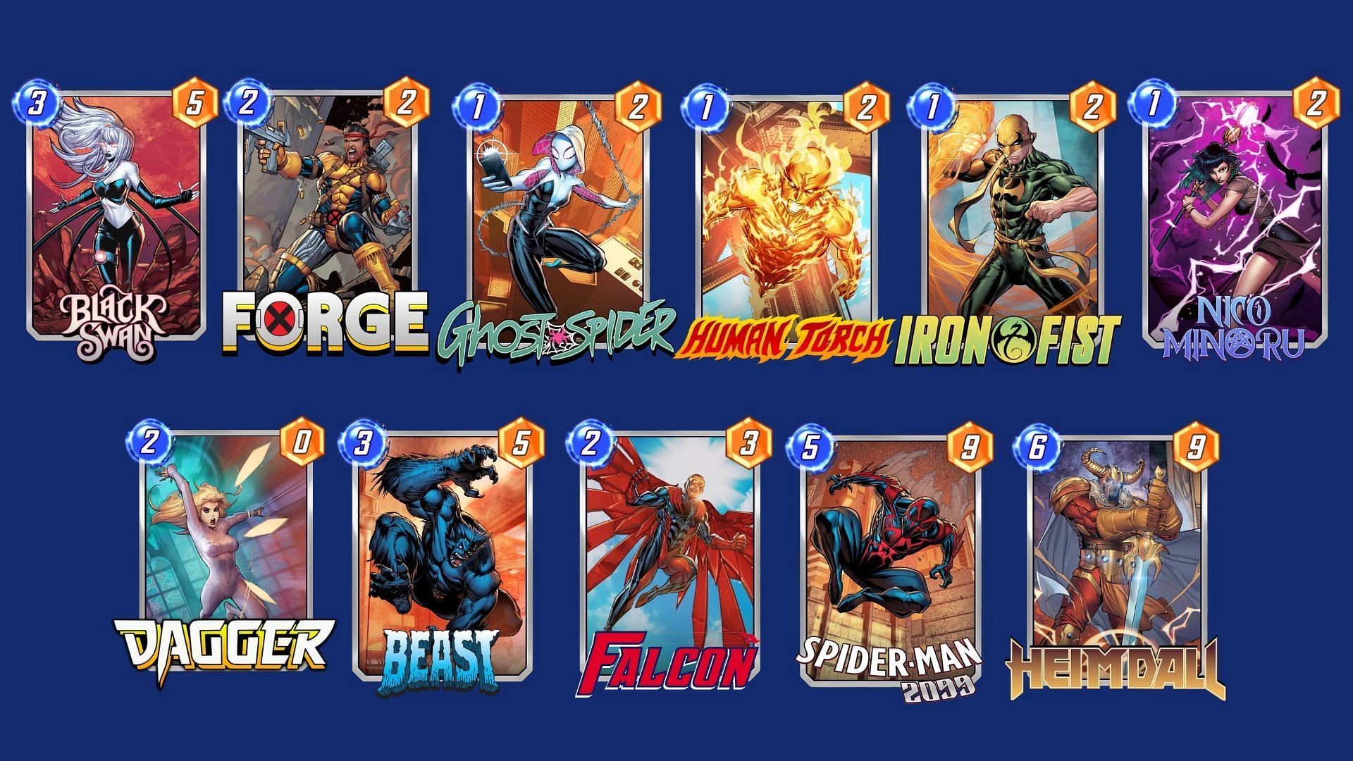 Black Swan Move deck in Marvel Snap (Image via Nuverse)