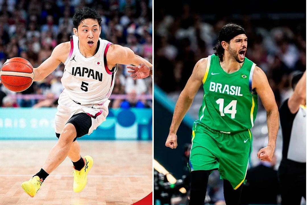 Japan vs Brazil: Predicted Starting 5s and Depth Charts for August 2 | 2024 Paris Olympics Basketball (Image: Brazil/Japan IG)