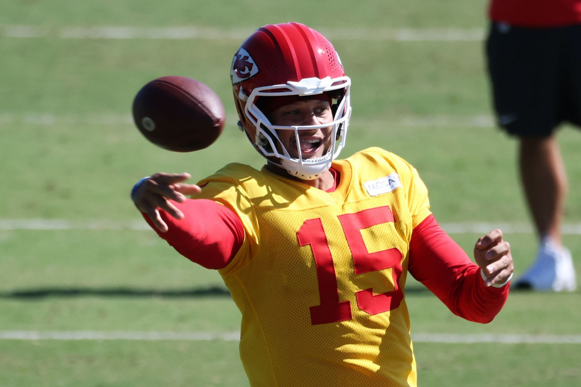 Patrick Mahomes: NFL: AUG 02 Chiefs Training Camp - Source: Getty