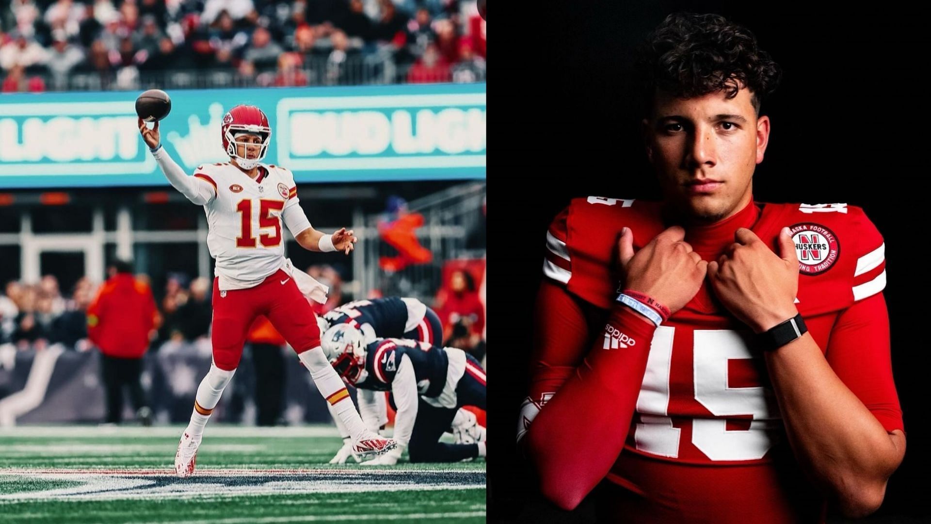 Picture Sources: patrickmahomes, dylan.raiola (Instagram)