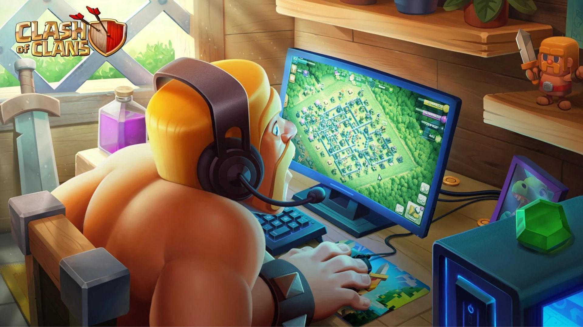 CoC is now globally available on PC (Image via Supercell)