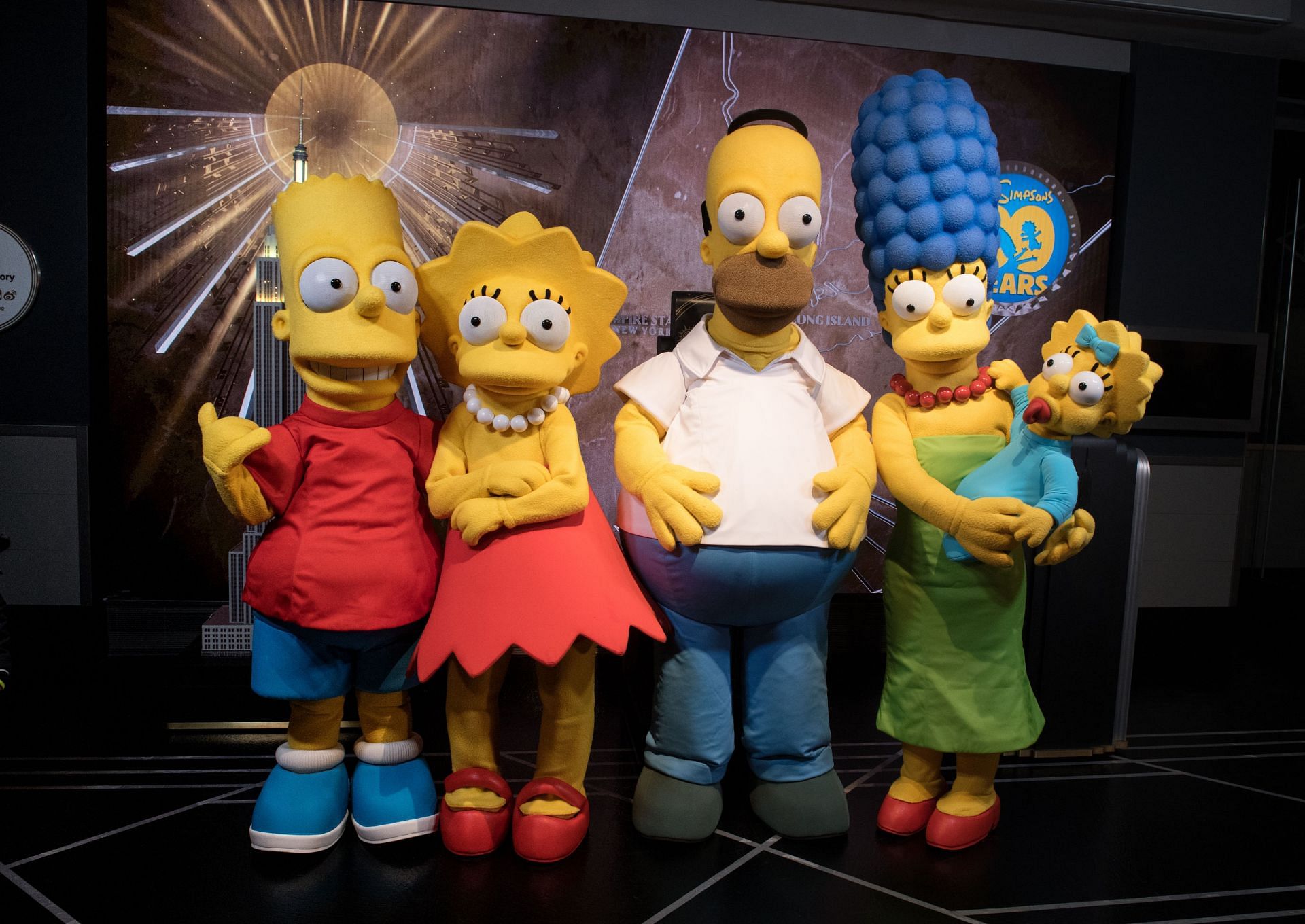 Empire State Building Celebrates 30th Anniversary Of &quot;The Simpsons&quot; - Source: Getty