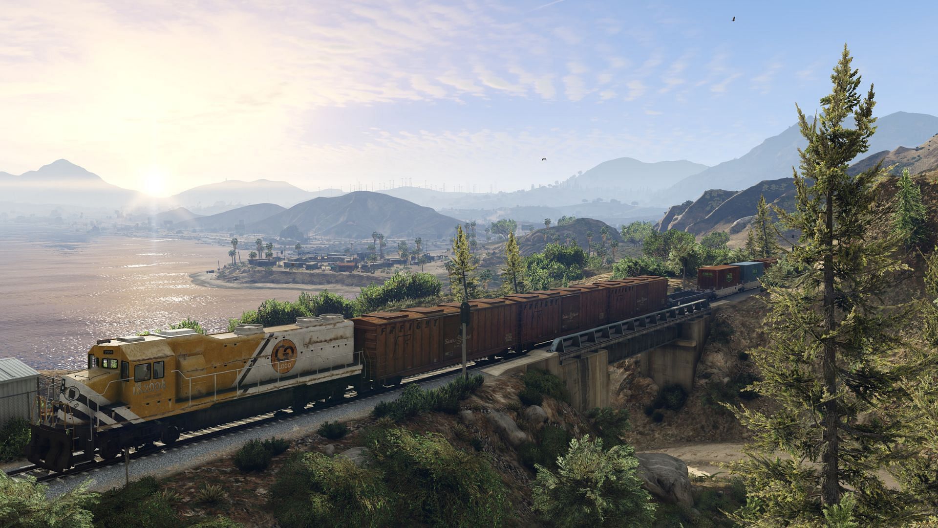 A shot of Grand Theft Auto 5&#039;s open-world (Image via Rockstar Games)