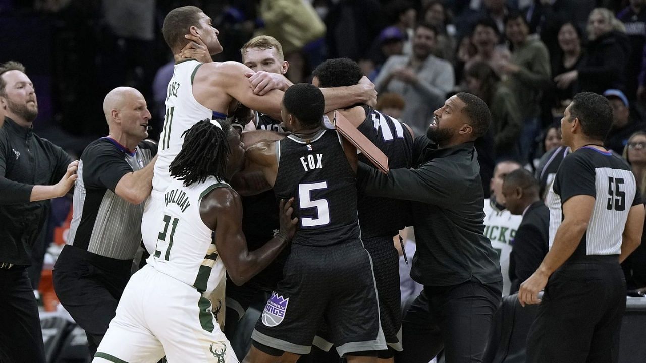 5 NBA fights that led to lengthy suspensions. (Photo: IMAGN)