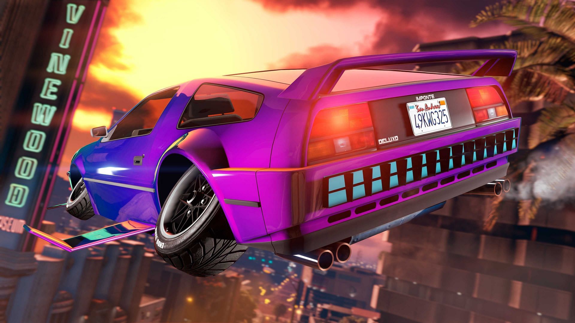 The flying car in action (Image via Rockstar Games)