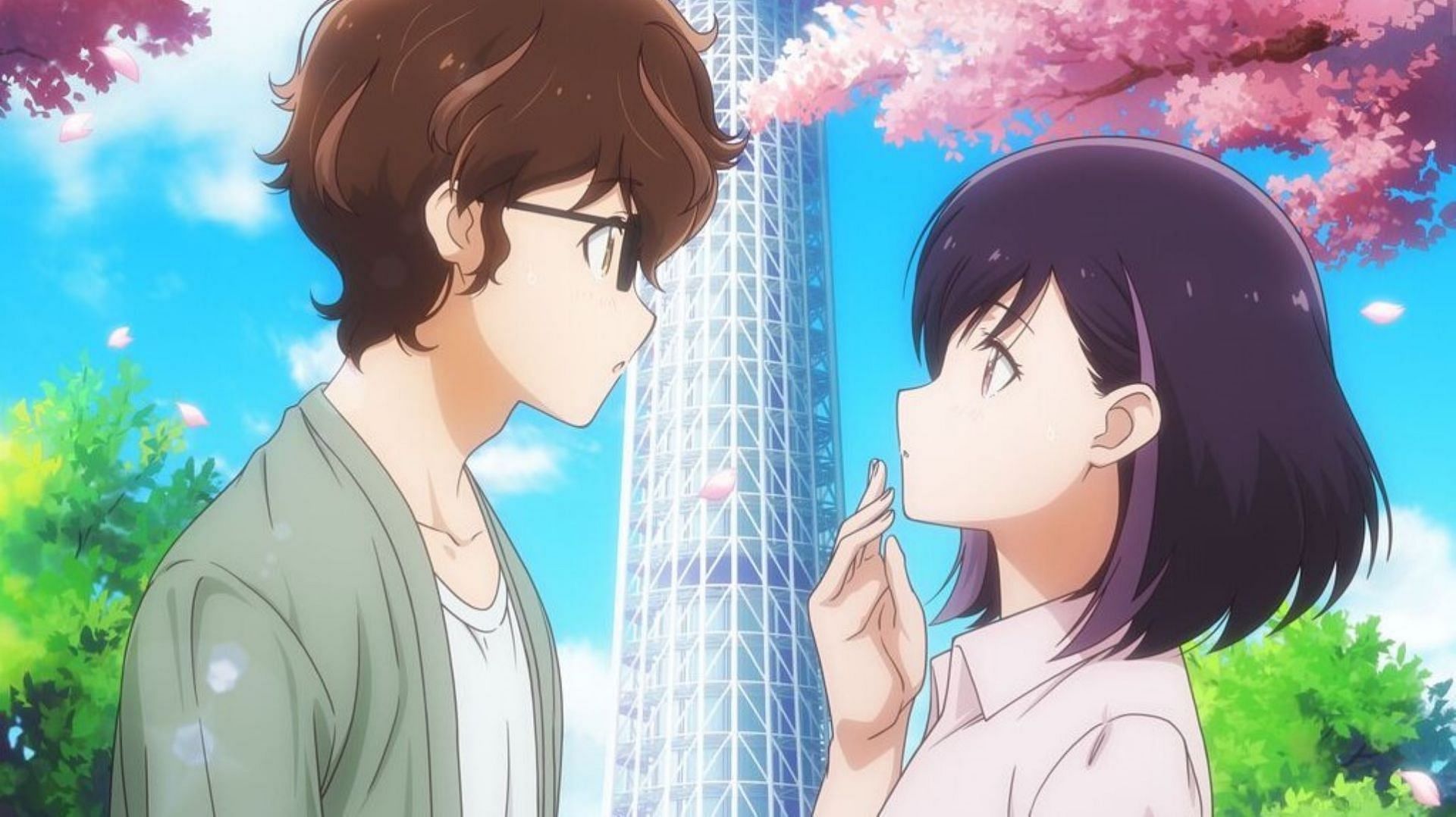 Rika and Takuya, as seen in the anime&#039;s visual (Image via Asahi Productions)