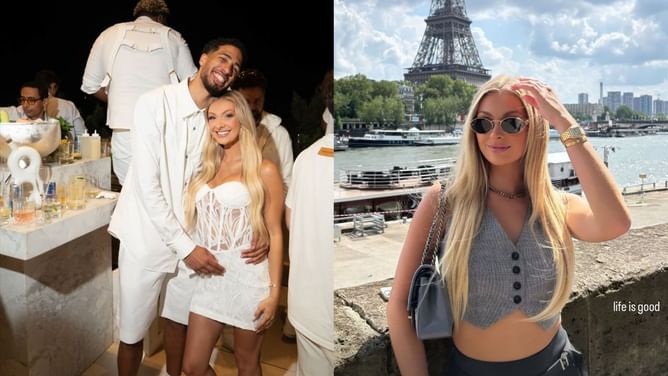 In Photos: Tyrese Haliburton's girlfriend Jade Jones rocks all-Chanel look pairing $8,800 bag & $2,246 shoe during Parisian brunch