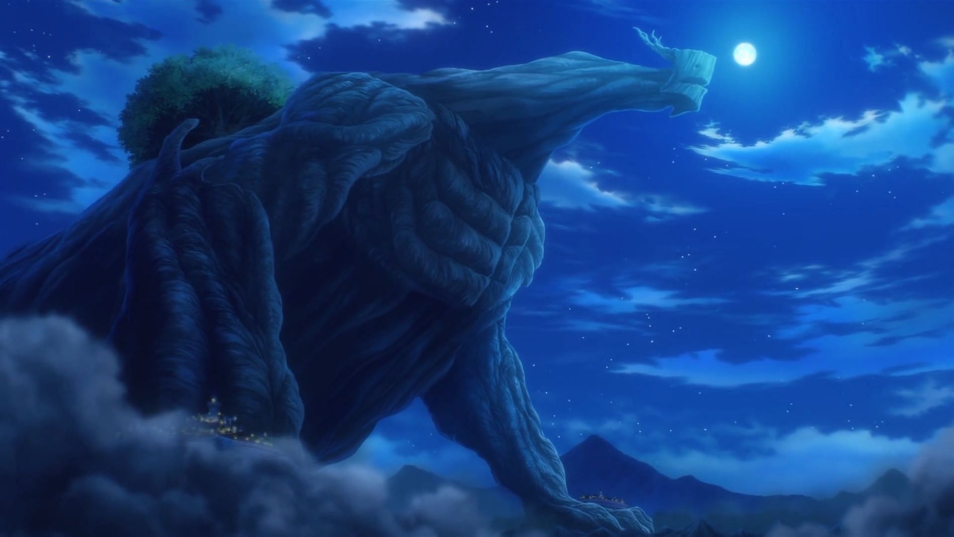 Wood Dragon God Aldoron as shown in Fairy Tail 100 Years Quest episode 8 (Image via J.C. Staff)