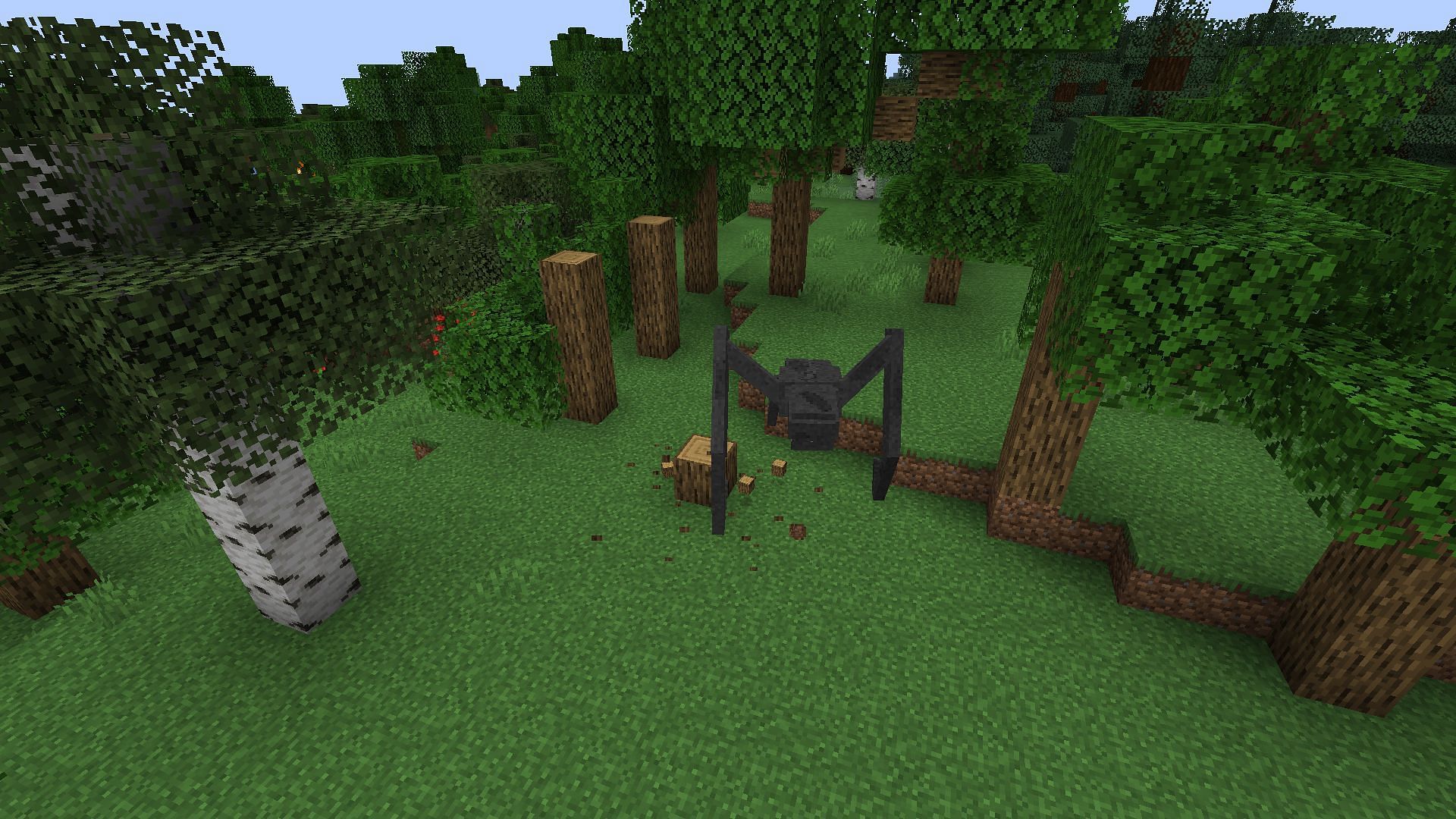 Death angels can break blocks and climb over obstacles after a target (Image via Mojang)