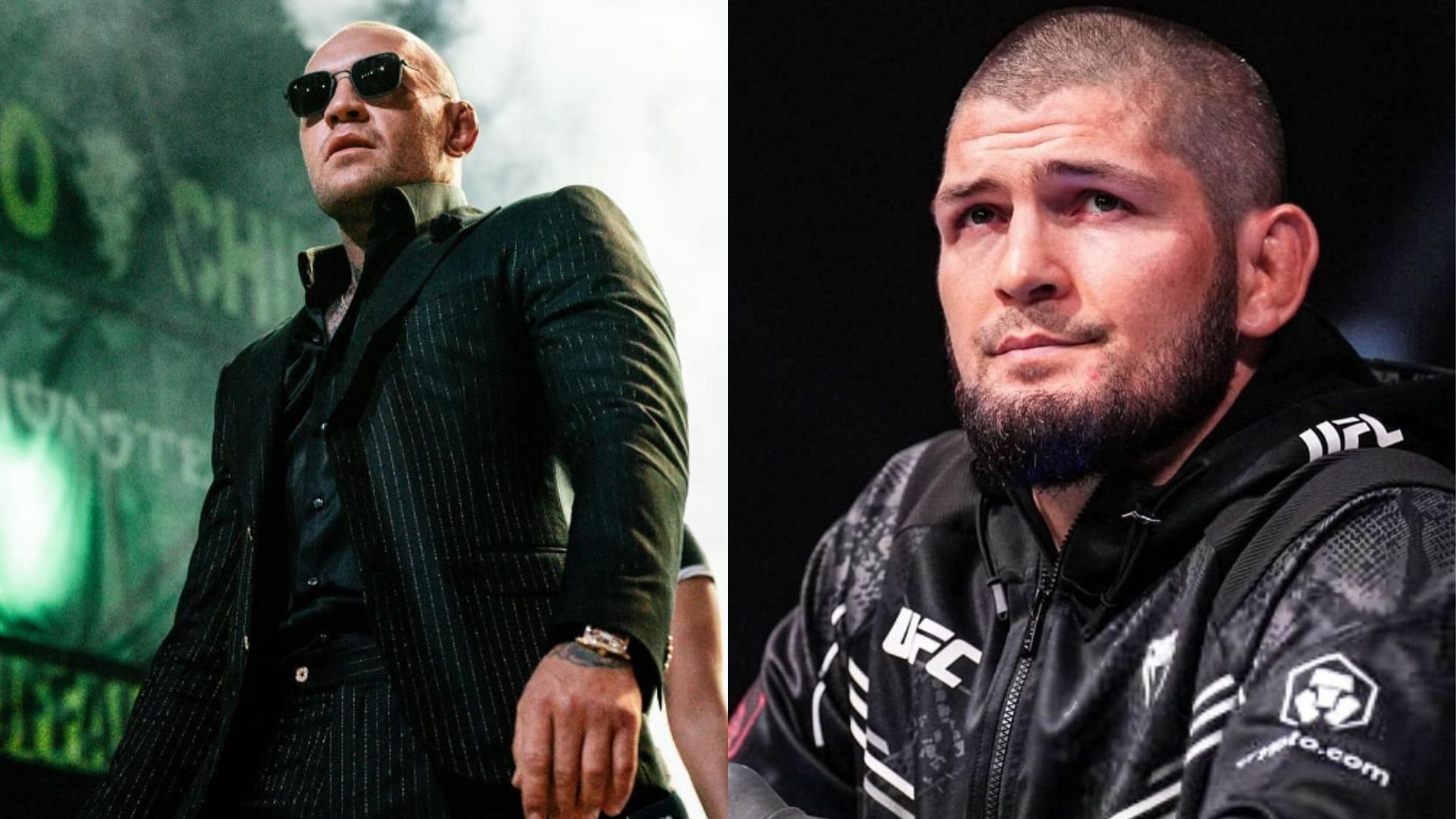 Conor McGregor (left) and Khabib Nurmagomedov (right) still have a &quot;deep&quot; rooted rivalry, says Daniel Cormier [Images courtesy of @thenotoriousmma &amp; @khabib_nurmagomedov on Instagram]