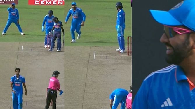 SL vs IND: वाशिंगटन सुंदर को दूसरे वनडे के दौरान मारने दौड़े रोहित शर्मा, हिटमैन का फिर दिखा अलग अंदाज; देखें वीडियो