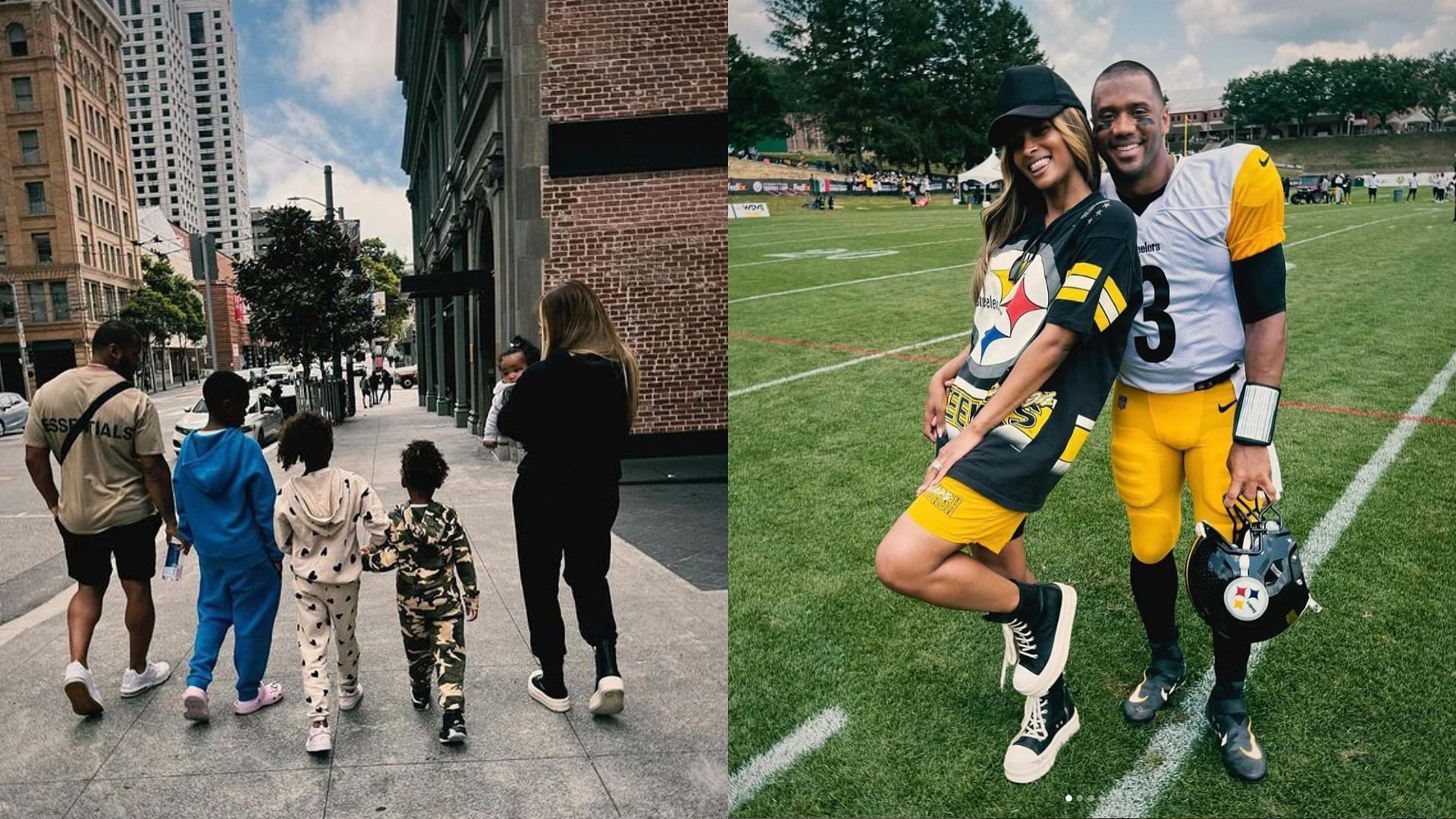 Russell Wilson relaxes with family while prepping for new season with Steelers