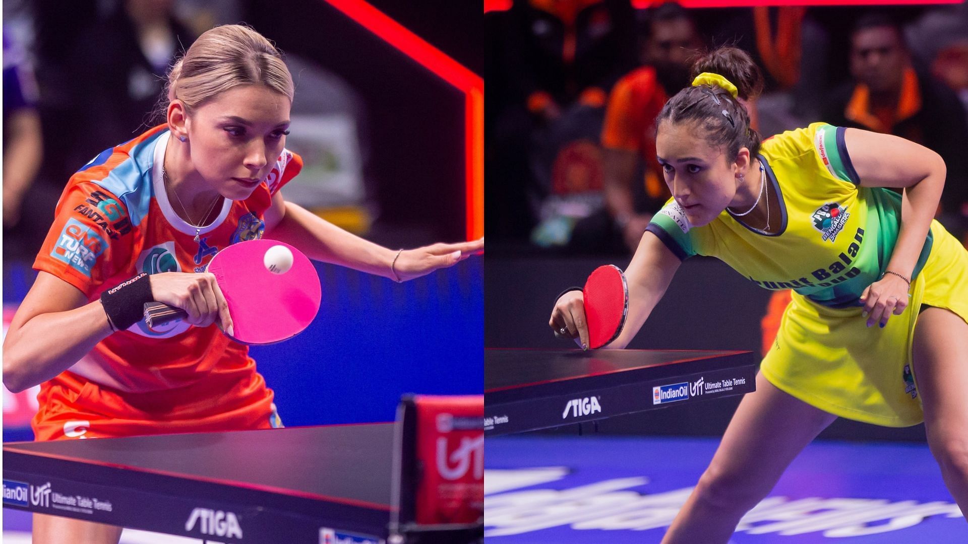 The likes of Manika Batra and Bernadette Szocs will be showcasing their skills in match 14 of UTT 2024. (Image credit: UTT Press Release)