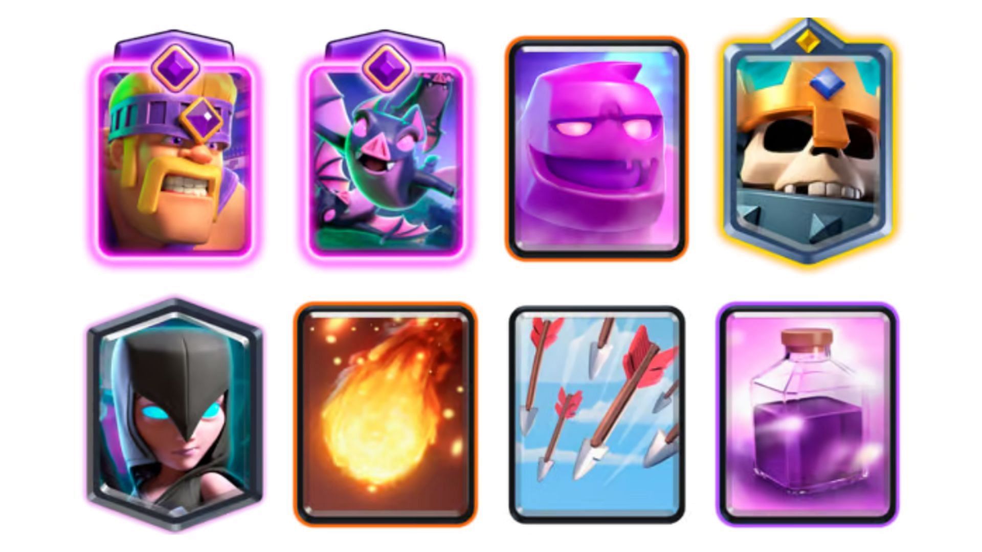 EGolem SK NW Rage battle deck in Clash Royale (Image via Supercell)