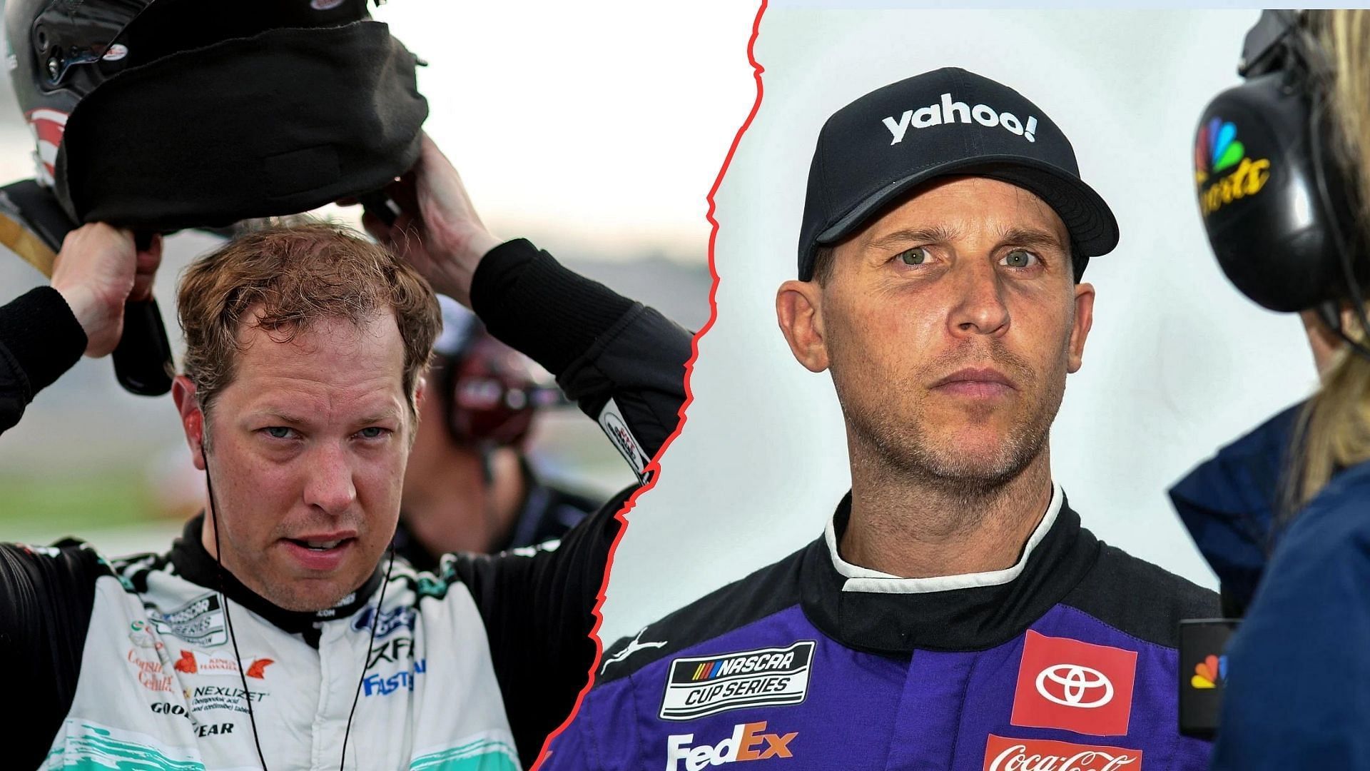 Brad Keselowski (L) opines on Denny Hamlin&rsquo;s (R) lesser known&nbsp;DNQ&nbsp;from&nbsp;2008 (Image: (L-Imagn) (R- Getty))