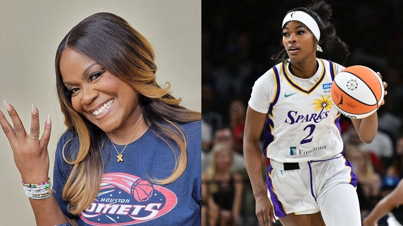 Sheryl Swoopes suggests cheeky backup career option for Rickea Jackson [Credit: X/@LASparks and X/@airswoopes22]