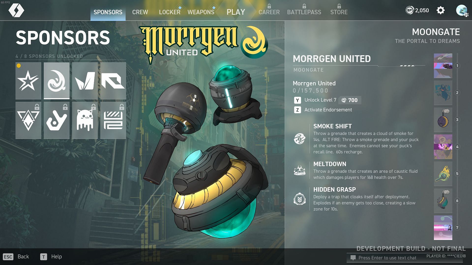 Morrgen United Sponsor (Image via Mountaintop Studios)