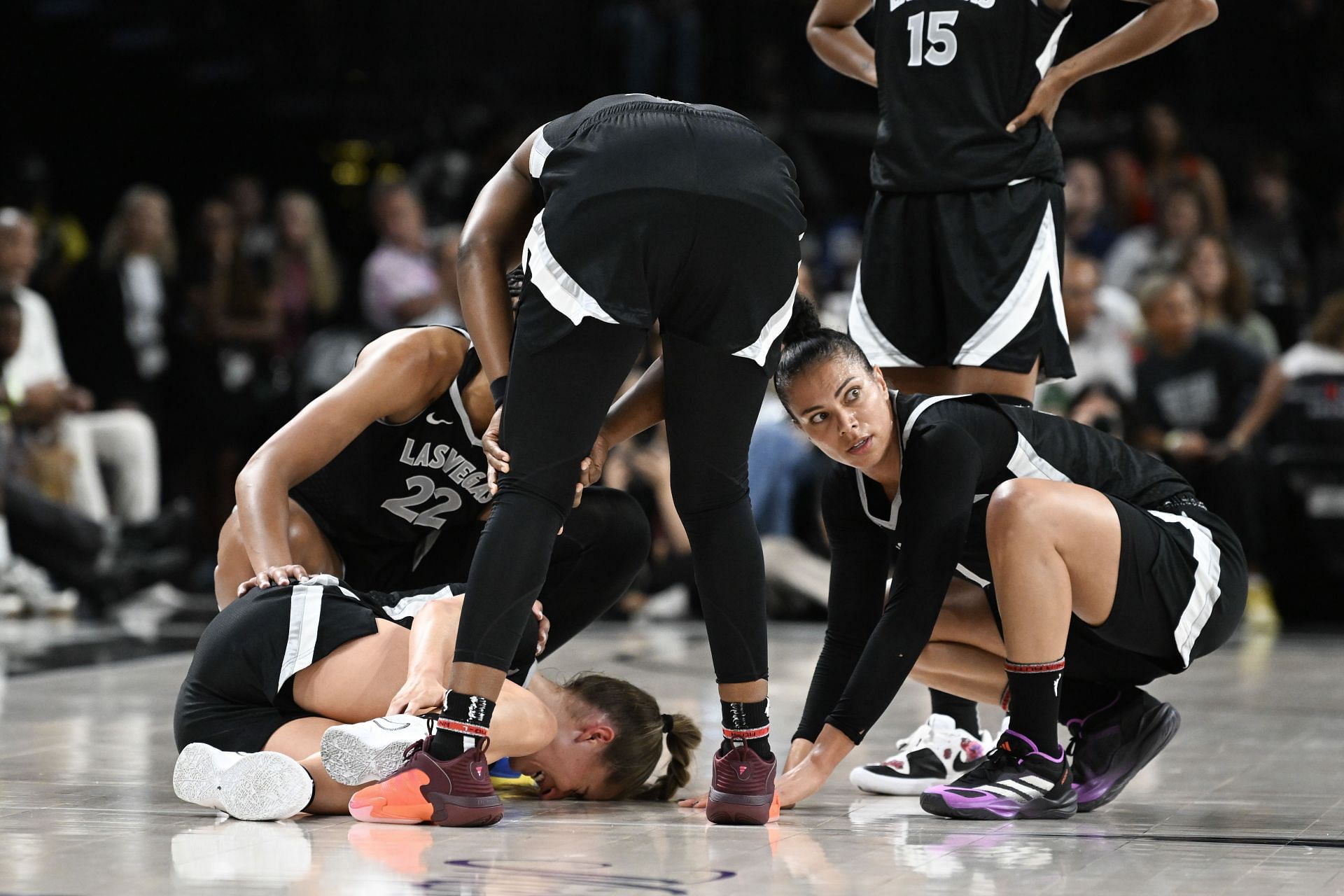 Kate Martin recovering from a right foot injury. (Photo: IMAGN)