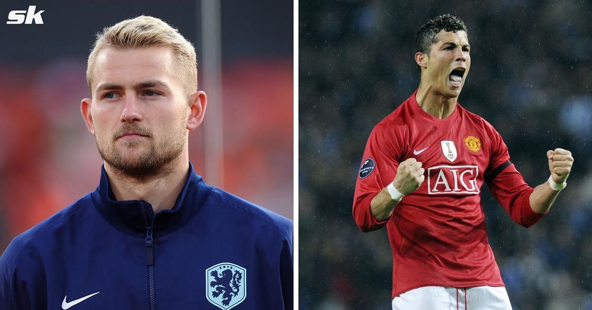 Matthijs de Ligt and Cristiano Ronaldo (image via Getty)