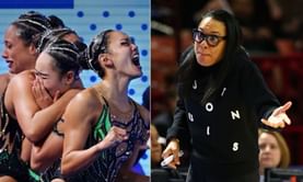 "Can't get any less than silver": South Carolina HC Dawn Staley in awe of USA artistic swimming as team ends a 20-year medal drought
