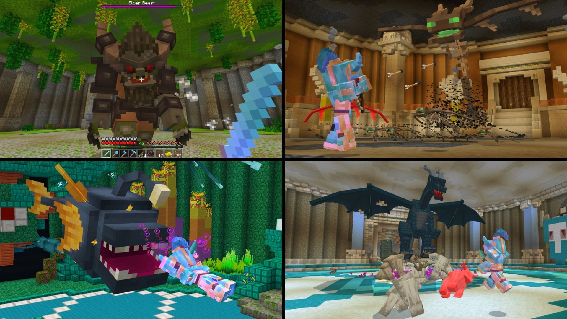 Some of the bosses found in this world (Image via The Craft Stars/The Official Marketplace)