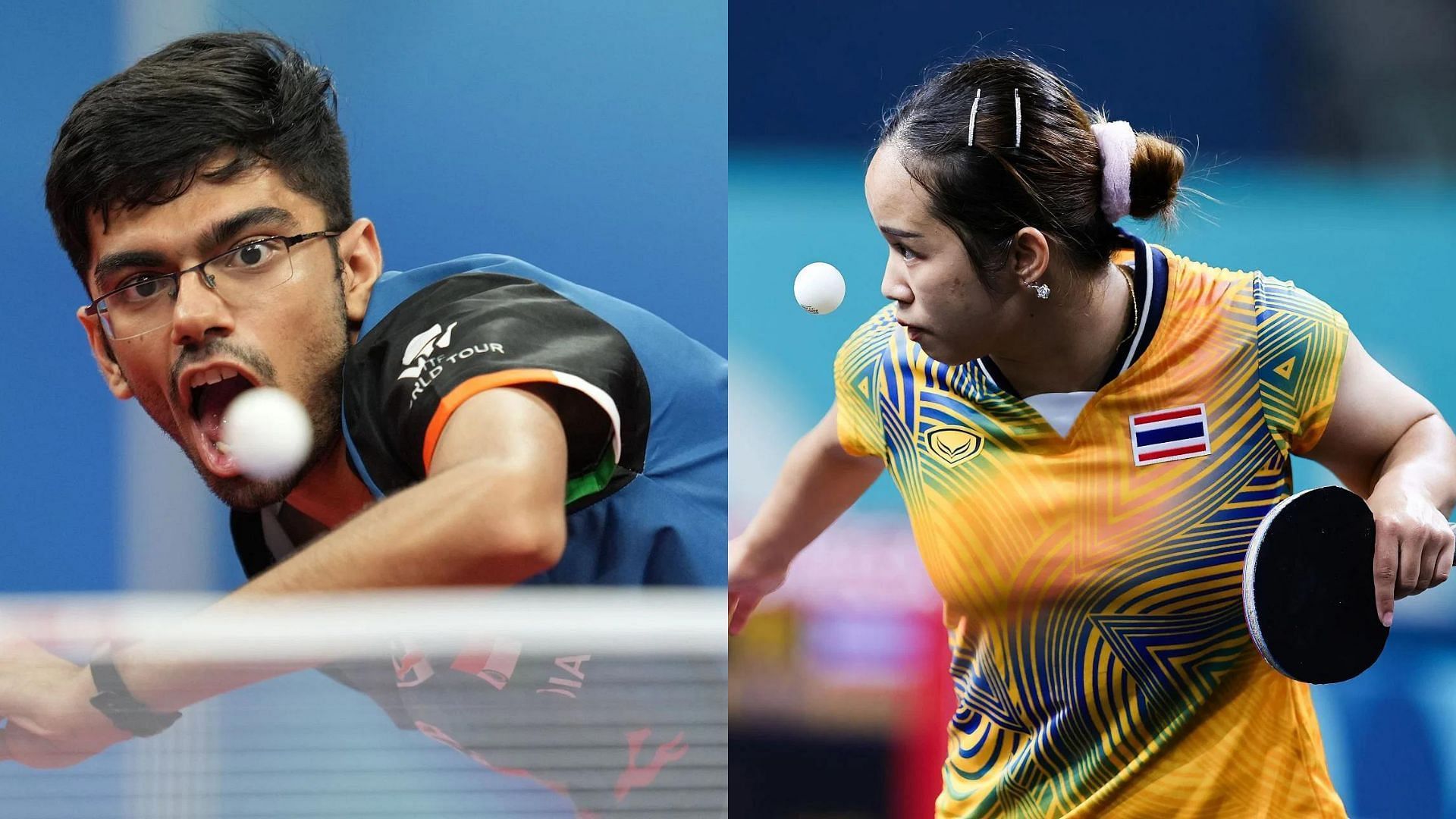 Manav Thakkar and Orawan Paranang will be representing U Mumba TT and Daband Delhi TTC respectively at UTT 2024. (Image via getty)