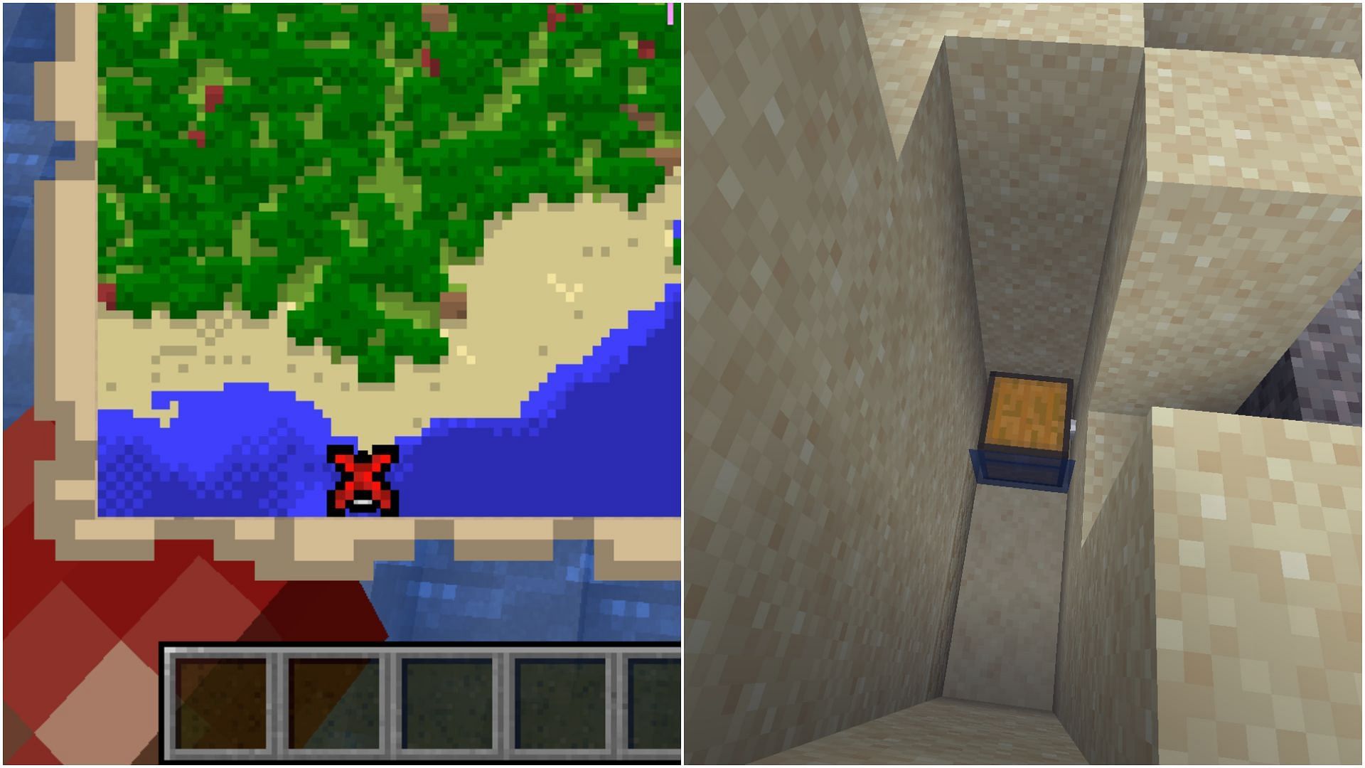 There is a trick to find buried treasure chest easily (Image via Mojang Studios)